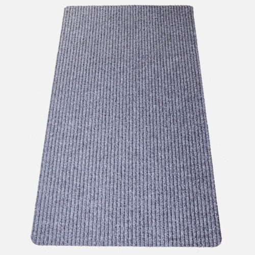 Gumis filc lábtörlő 70x120 cm - Világosszürke színben bordázott mintával