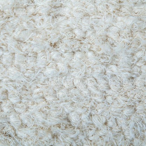 Beige pamut rongyszőnyeg 70x150 cm