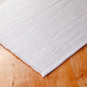 Fehér rongyszőnyeg 70x100 cm