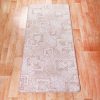 Szegett szőnyeg 70x120 cm - Beige színben kocka mintával