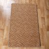 Szegett szőnyeg 70x120 cm – Világosbarna színben karmolt mintával