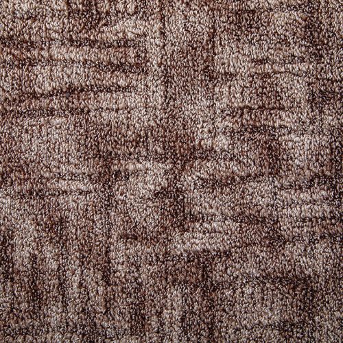 Szegett szőnyeg 70x120 cm – Barna színben nyomott vonalas mintával