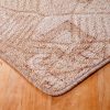 Szegett szőnyeg 70x200 cm – Beige színben kocka mintával