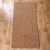 Szegett szőnyeg 70x200 cm – Világosbarna színben karmolt mintával