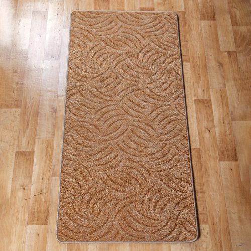 Szegett szőnyeg 70x200 cm – Világosbarna színben karmolt mintával