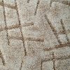 Szegett szőnyeg 70x200 cm – Beige színben vonal mintával