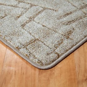   Szegett szőnyeg 70x300 cm – Beige színben vonal mintával