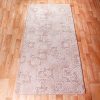Szegett szőnyeg 100x200 cm – Beige színben kocka mintával