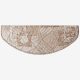 Lépcsőszőnyeg 65x24 cm - Beige színben kocka mintával