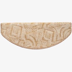   Lépcsőszőnyeg 65x24 cm - Beige színben absztrakt mintával