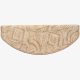 Lépcsőszőnyeg 65x24 cm - Beige színben absztrakt mintával