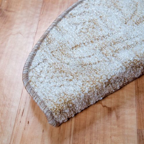 Lépcsőszőnyeg 65x24 cm - Beige színben absztrakt mintával