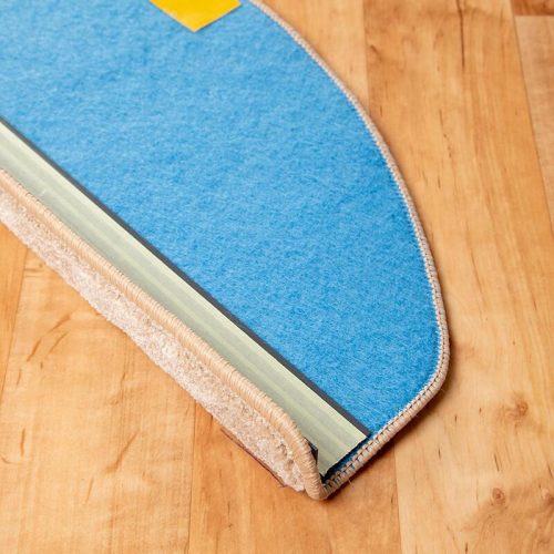 Lépcsőszőnyeg 65x24 cm - Törtfehér egyszínű