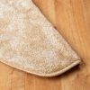 Lépcsőszőnyeg 65x24 cm - Világos beige egyszínű