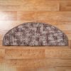 Lépcsőszőnyeg 65x24 cm - Barna színben nyomott vonalas mintával