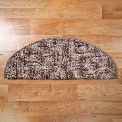 Lépcsőszőnyeg 65x24 cm - Barna színben nyomott vonalas mintával