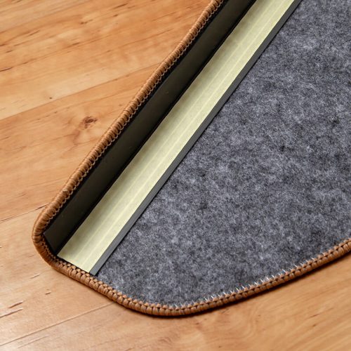 Lépcsőszőnyeg 65x24 cm - Beige színben vonal mintával